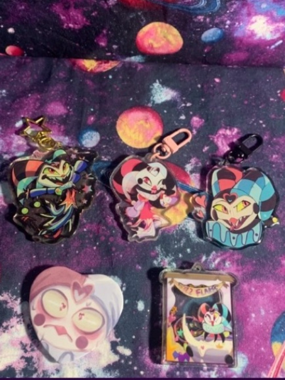 Helluva Boss Fizzarolli Fizz Keychains
